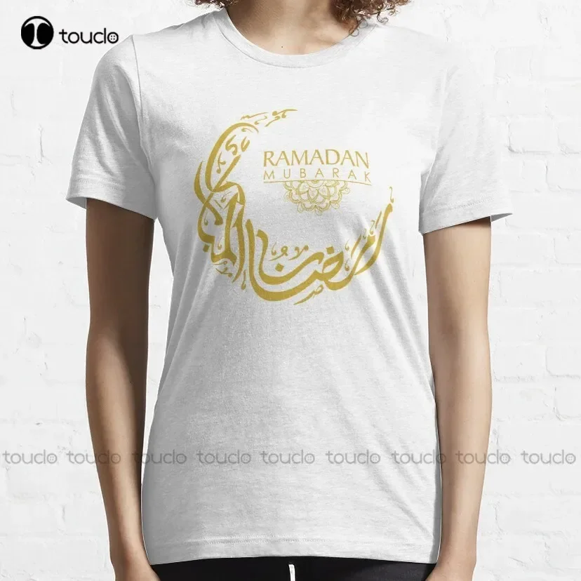 Ramadan Mubarak Islamic Arabic Calligraphy Classic T-Shirt Graphic Tshirts For Men Tee T Shirts Harajuku Streetwear New Popular