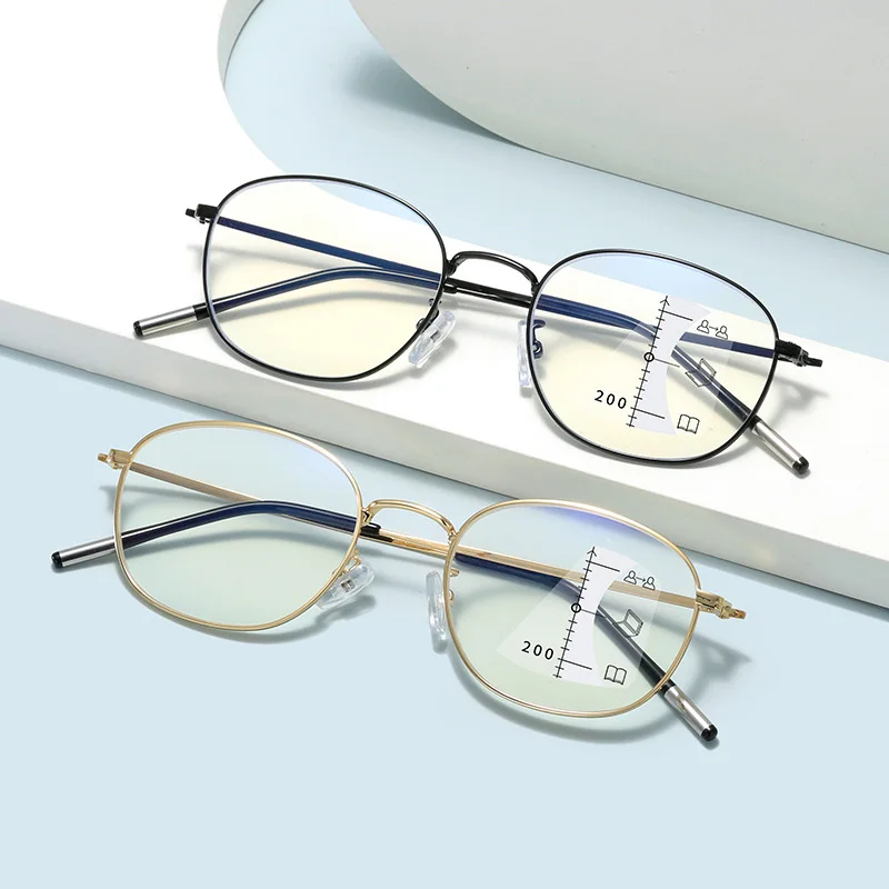 

Progressive Multi-focus Reading Glasses Diopter +1.0 +1.5 +2.0 +2.5 +3.0 3.5 4.0 See Far And Near Dual-use Presbyopia Eyeglasses