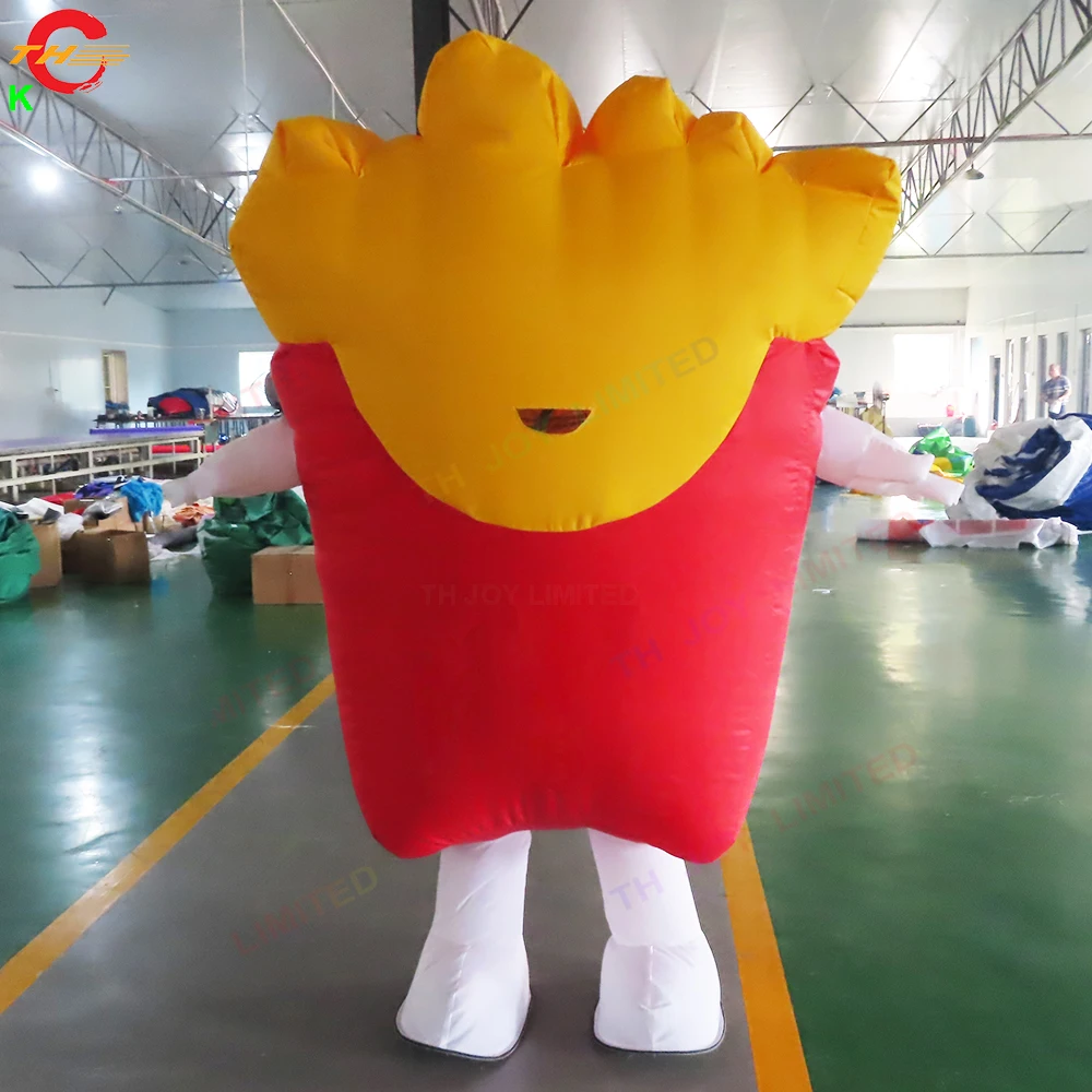 Hamburger Inflável Gigante, Traje De Caminhada, Publicidade Exterior, Modelo De Balão De Batatas Fritas, Navio De Ar Livre, 3m De Altura, Venda