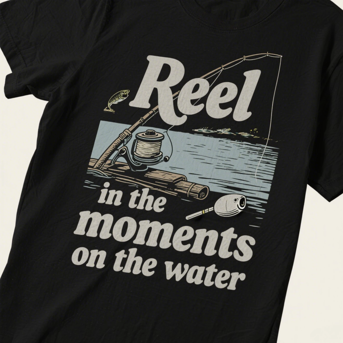 

Angler Fishing Tackle Graphic Printing Summer Luxury Brand Cotton Men's and Women's T-Shirts Short Sleeves Trendy Fashion