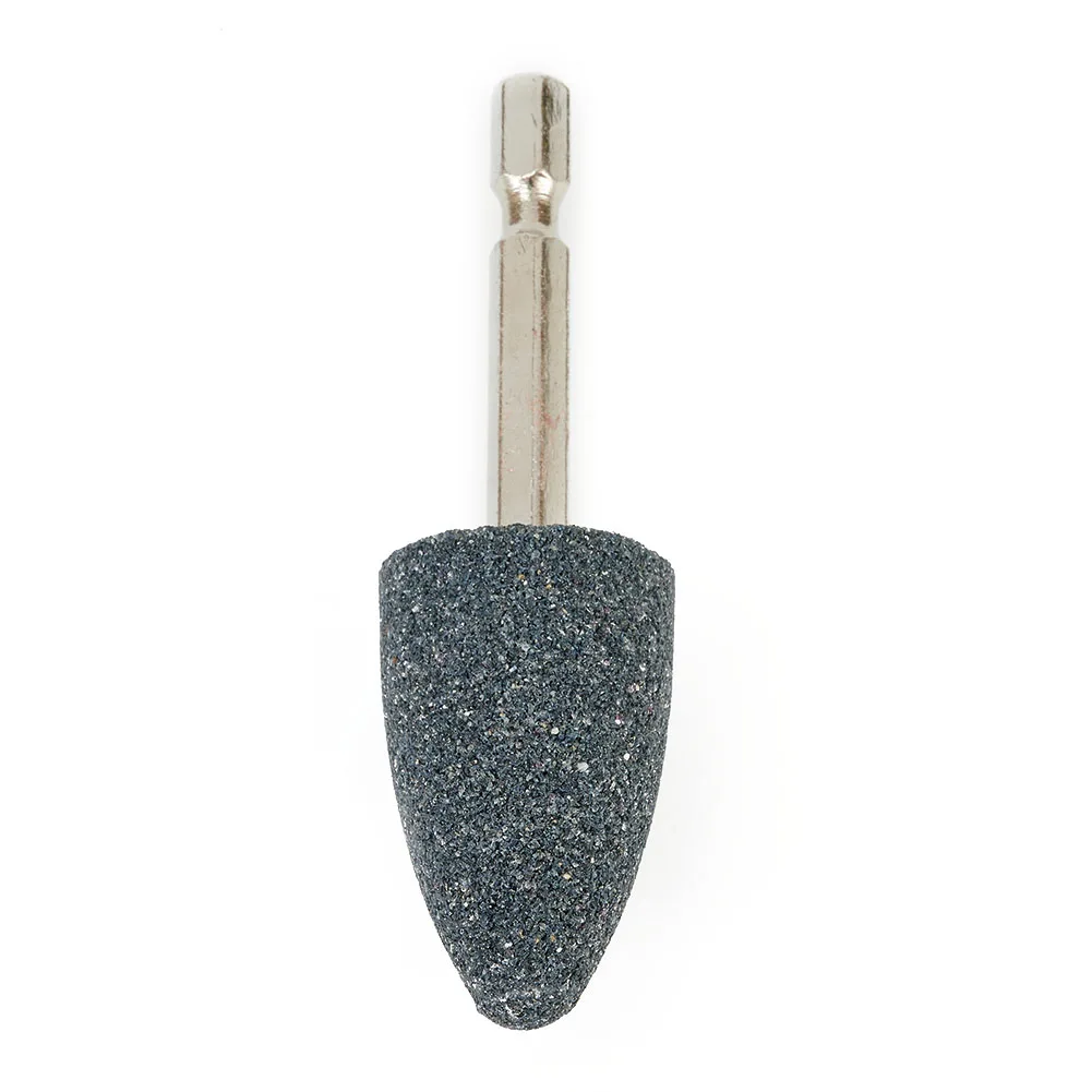 

Accessories Grinding Head Hexagonal Shank Brown CorundumCone Drill Tool Grinding Grinding Wheel Head Portable Brand New