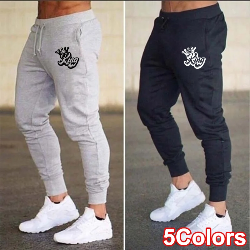 

Men's Fashion Casual King Printed Sweatpants Soft Sports Pants Jogging Pants Running Trousers