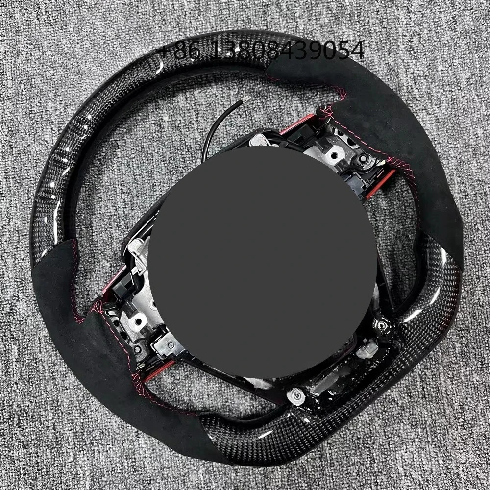 New Carbon Fiber and Trim Steering Wheel Suitable for Toyota Land Cruiser LC300 LC200 LC79 LC76 Car Steering Wheel view 6