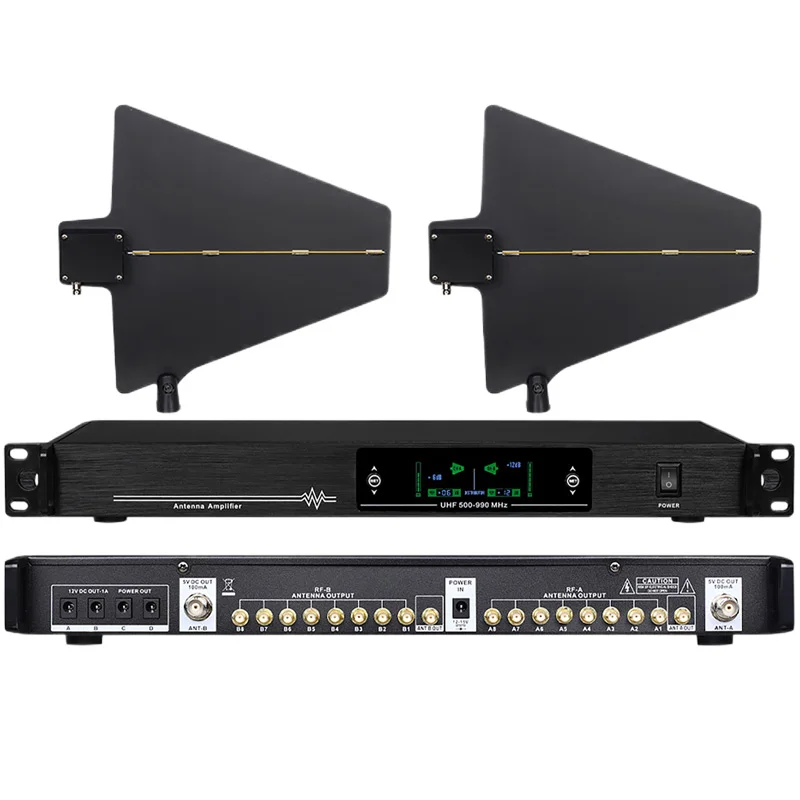 System dystrybucji antenowej Paulkitson AT-16 Bezprzewodowy mikrofon Sceniczny wzmacniacz sygnału odbioru mikrofonu Zewnętrzny