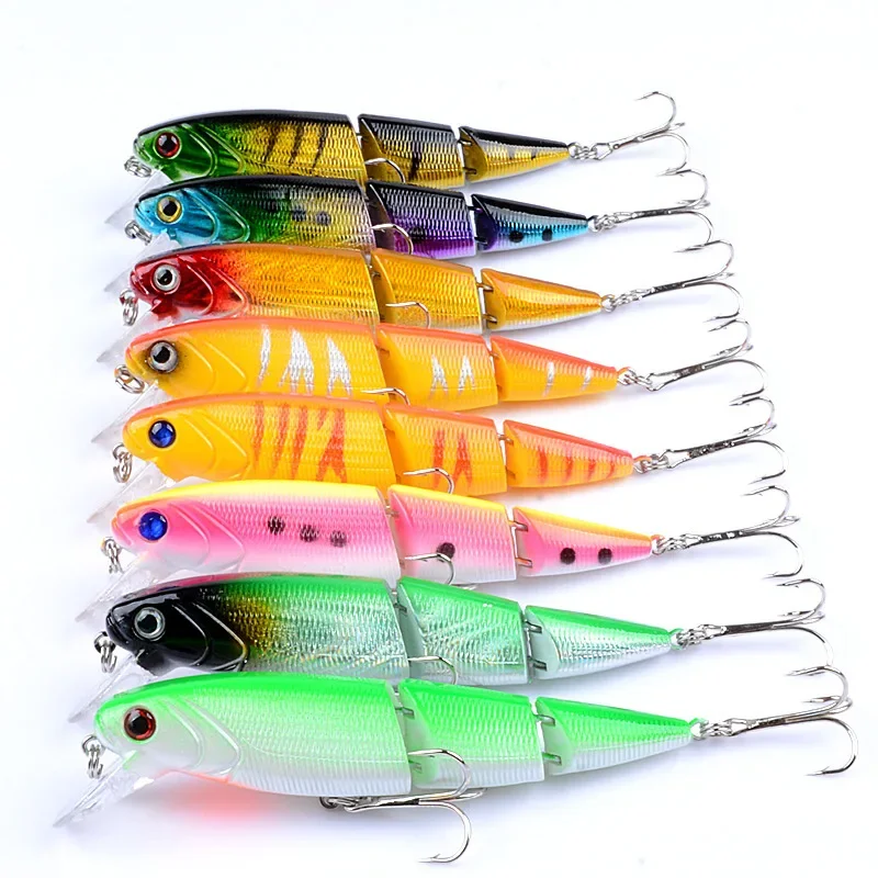 

Multi Section Sea Bass Hard Fishing Lure 3D Fish Eyes 1PCS Crankbaits Minnow Fake Artificial Bait Suit For Fishing Carp Tackle