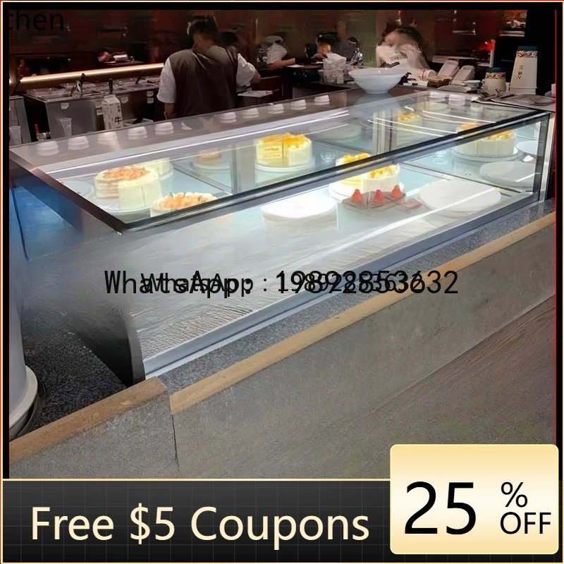 AB cake display cabinet air-cooled single-layer right-angle west point dessert borderless fresh-keeping refrigerator