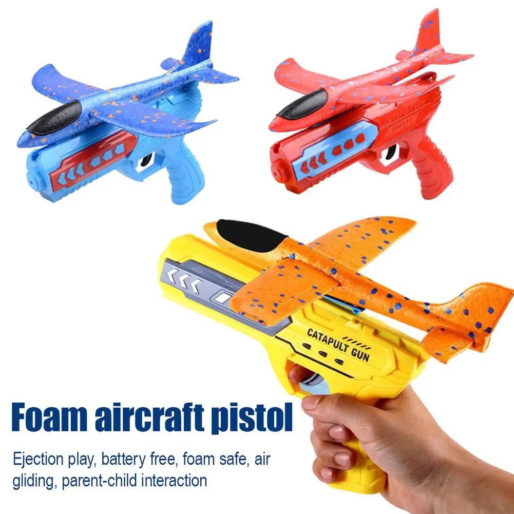 Flying Toy Children's Gifts Children's Ejection Aircraft Toys Foam Aircraft Glider Parent-child Outdoor Games Toys Foam Shooting image 2