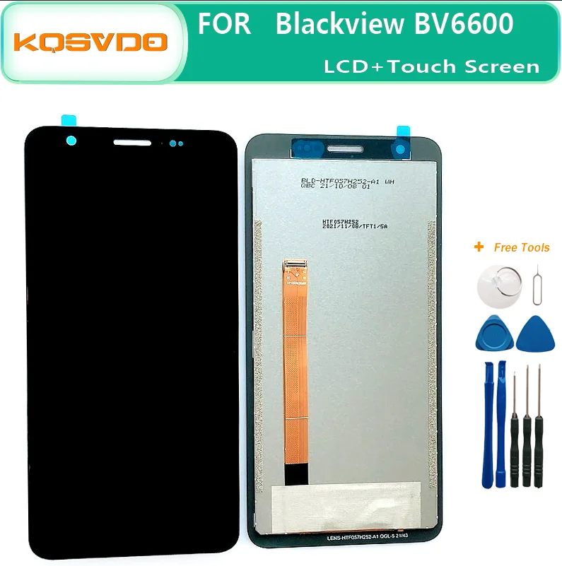 Dla Blackview BV6600 Wyświetlacz LCD + Ekran dotykowy Digitizer Zespół panelu szklanego Zamiennik dla BV6600E BV 6600 PRO Część wyświetlacza