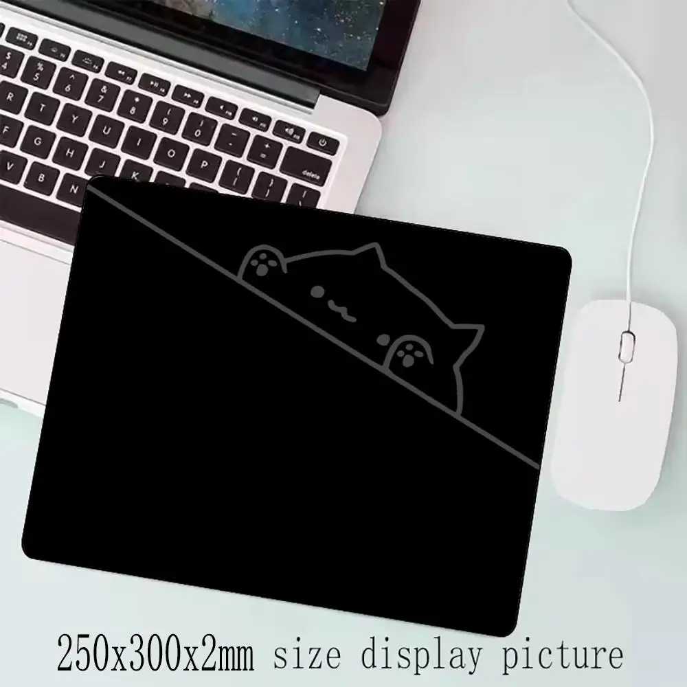 

Cute Cat 450X400 Glass Mousepad Game Mouse Pad Customized Pattern Tempered Smooth Gaming Desk Mat Esport Office Gaming Non-slip