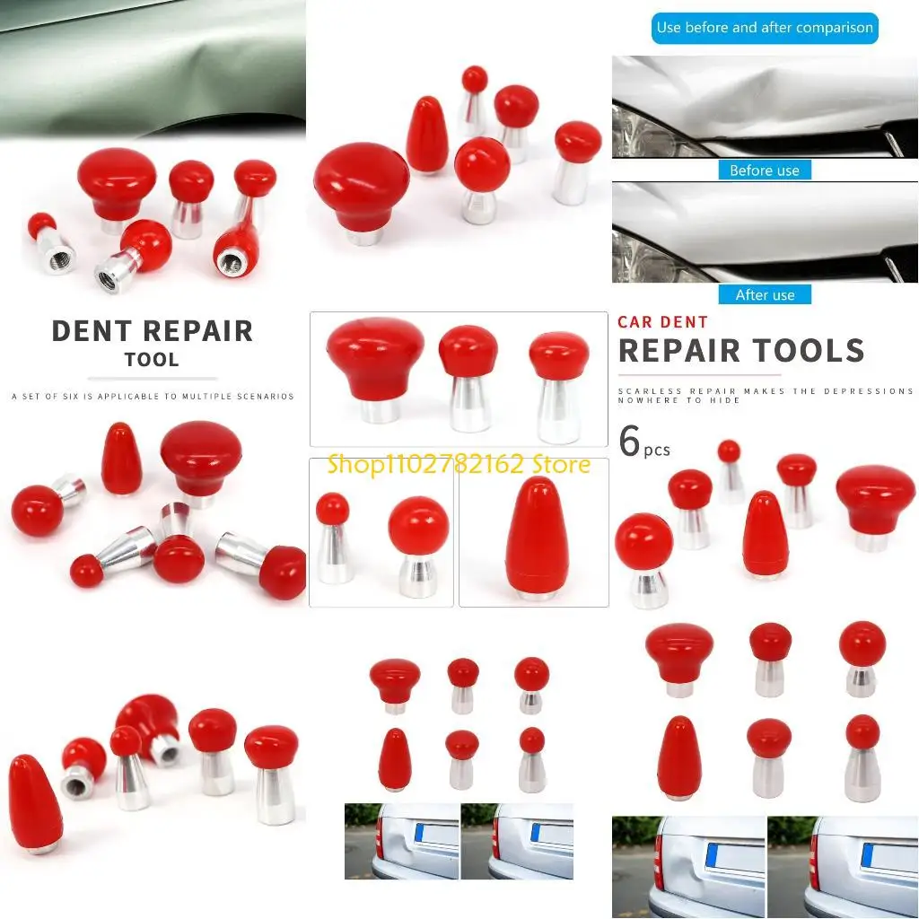 

547B Dents Repair Knocking Down Pen Replacement Head Paint Pit Removal Leveling Hammer Heads Repair Tool Dents Removal