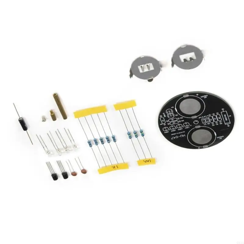 Q84A LED DIY 용접 혁신적인 LED 스핀 탑 메이커 키트 신진 엔지니어 및 DIY 애호가를위한 선물