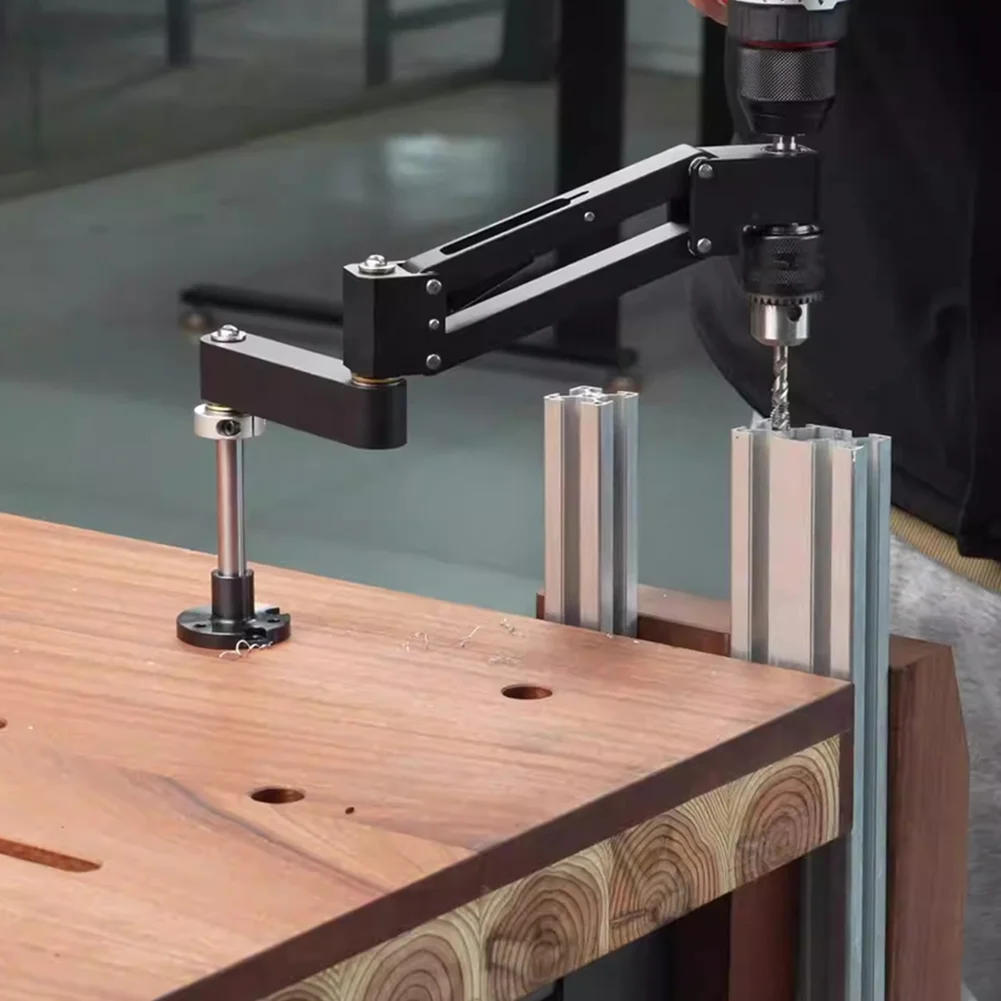 Hand Drill Tapping Cantilever Bracket For Horizontal And Vertical Operations Multi Angle Adjustable Support Arm