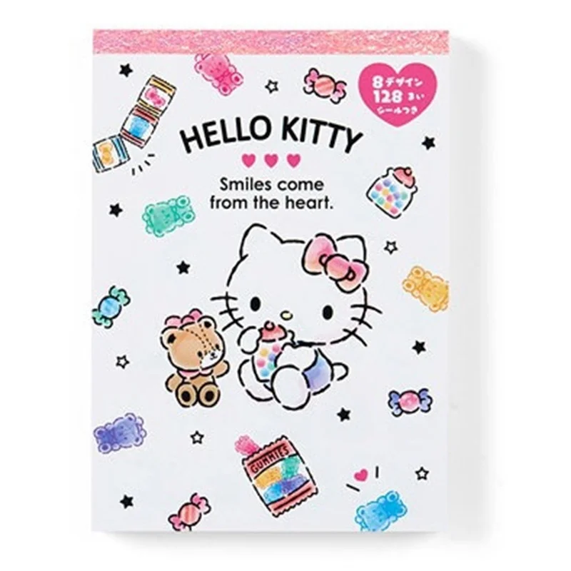 Kawaii Cartoon Hello Kitty Sticky Notes Cute My Melody Kuromi Cinnamoroll Notebook Children\'s Stationery Gifts