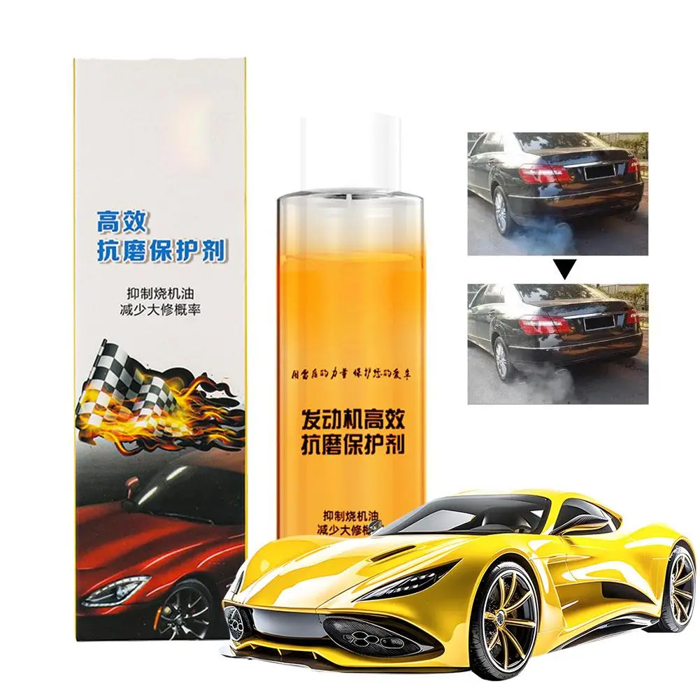 1pcs รถเครื่องยนต์ Anti-Wear ป้องกันตัวแทนลดเสียงรบกวนเครื่องยนต์ Strong Liquid Maintenance Burning Auto Oil Additive Suppl O0R1