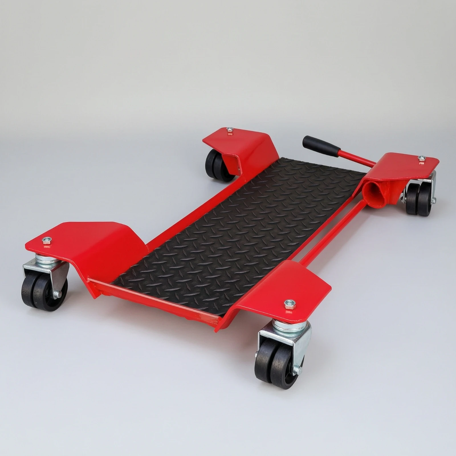 Motorcycle Mover Dolly with Swivel Wheels Controlled Motorcycle Garage Dolly Heavy-Duty Low-Height for Mechanics, Workshop