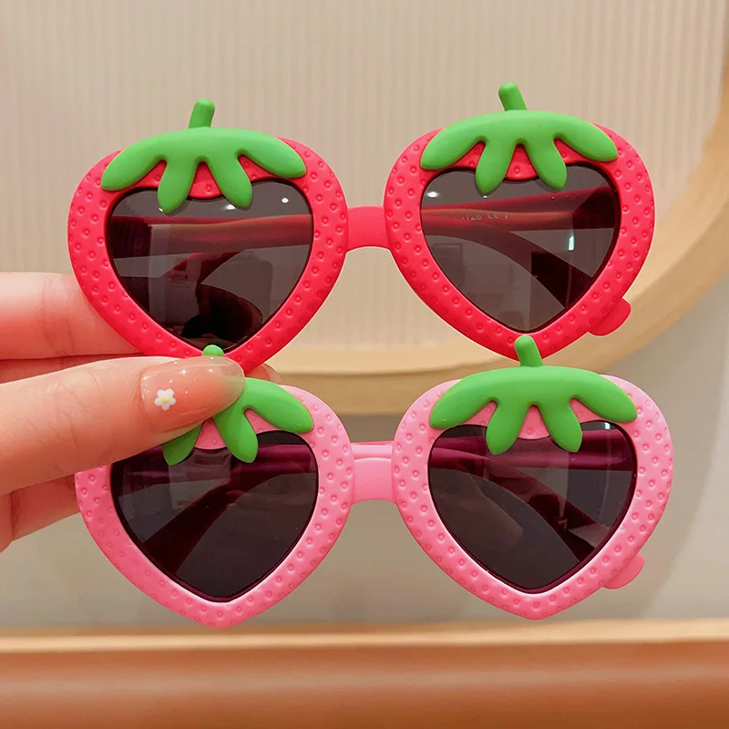 Cartoon Sunglasses Child Flip Sun Protection Silly Cute Glasses Girl Foldable Princess Outdoor UV Resistant Sunshade Mirror Toy