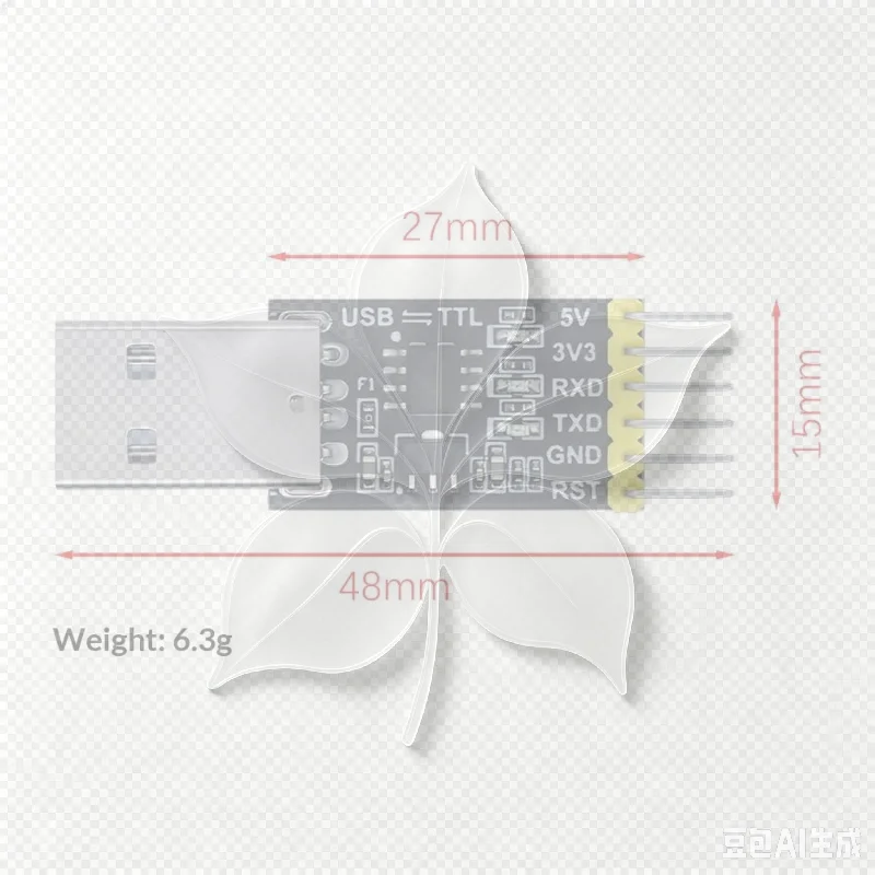 1PCS,CH340N Module CH340 Downloader USB-to-TTL Download Cable Single-chip Microcomputer Serial Port Download