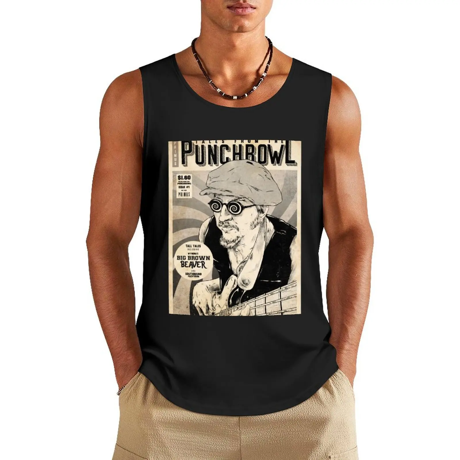

Primus Tales from the Punchbowl Vintage Style Comic Cover Tank Top anime Man sleeveless shirt