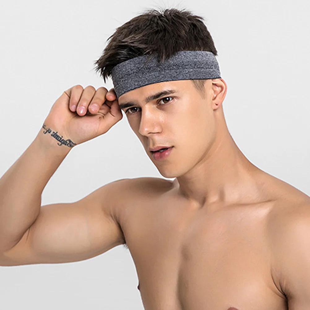 

6pcs Sports Headband For Men Women Cotton Fitness Running Yoga Sweatband Elastic Hair Band Head Wrap Accessory