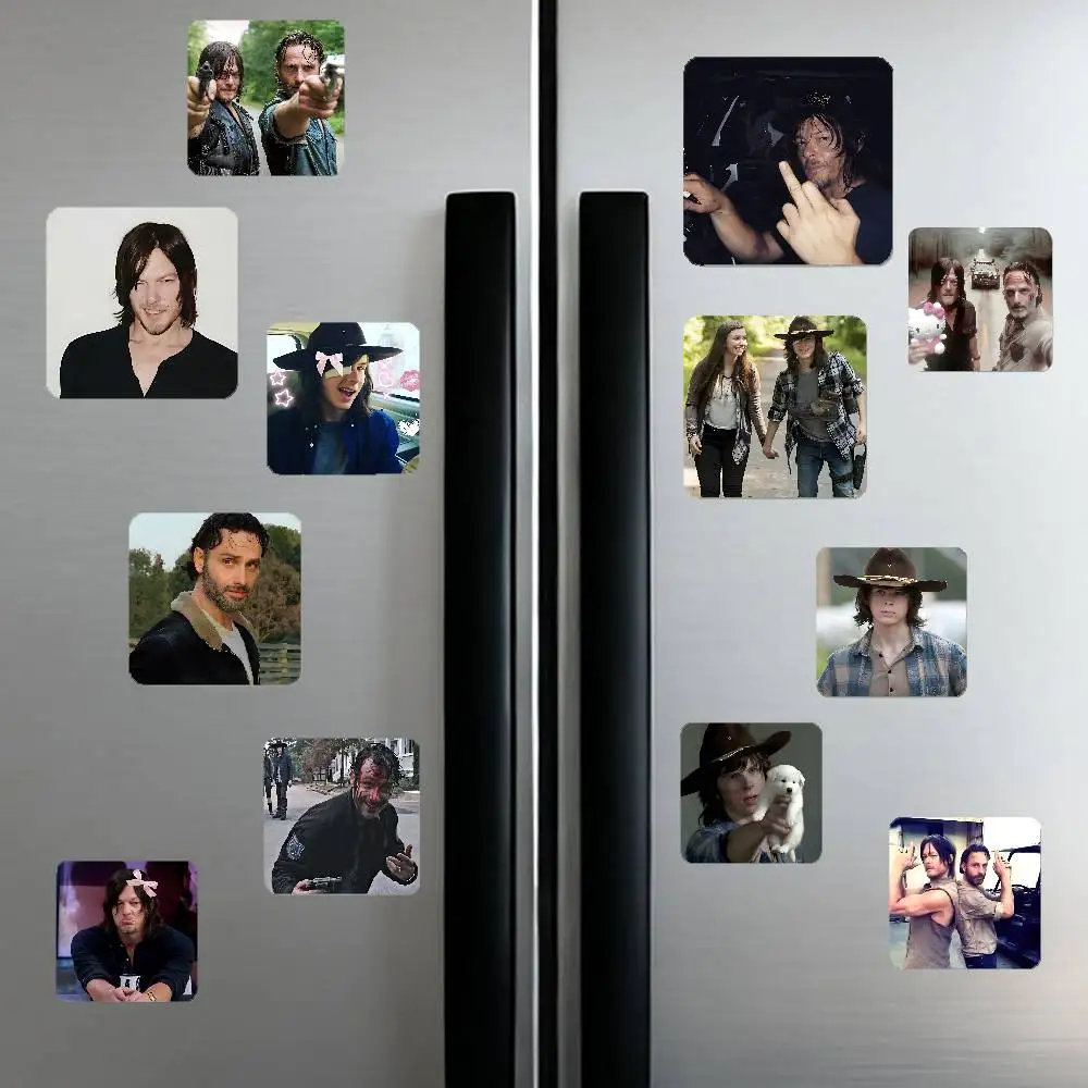 Imán para Refrigerador de TV V-The Walking Dead, Pegatinas Magnéticas Creativas Personalizadas con Imanes