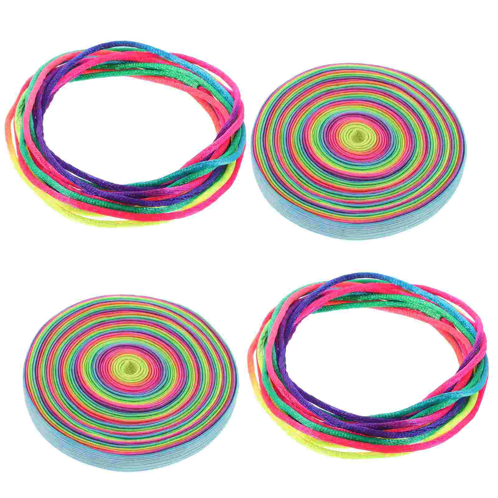 

4 Pcs Elastic Jumping Rubber Band Exercise Rope Adults Children Kids Outdoor Skipping Fitness Widen Ropes