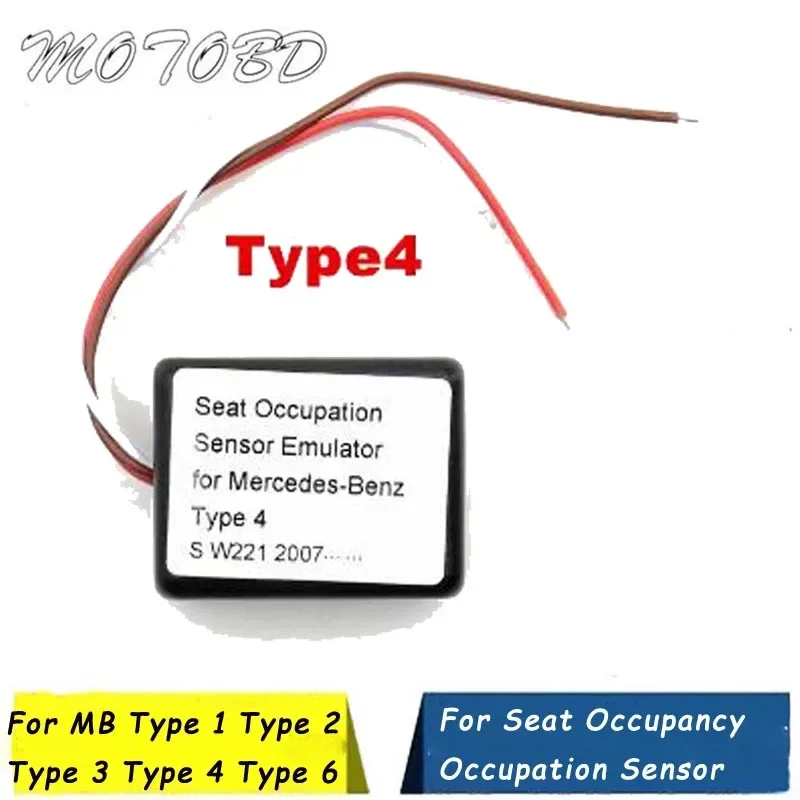 MB Type 1 Type 2 Type 3 Type 4 Type 6 Optional for W204 W211 W104 W230 X164 W171 Seat Occupancy Occupation Sensor SRS Emulator