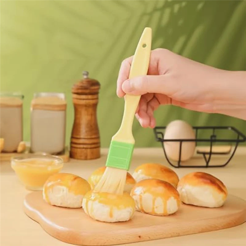 

P4-3Pcs Basting Pastry Brush Food Brush Cooking Brush Set For Baking, Perfect For Marinade, Sauce, BBQ Brushe