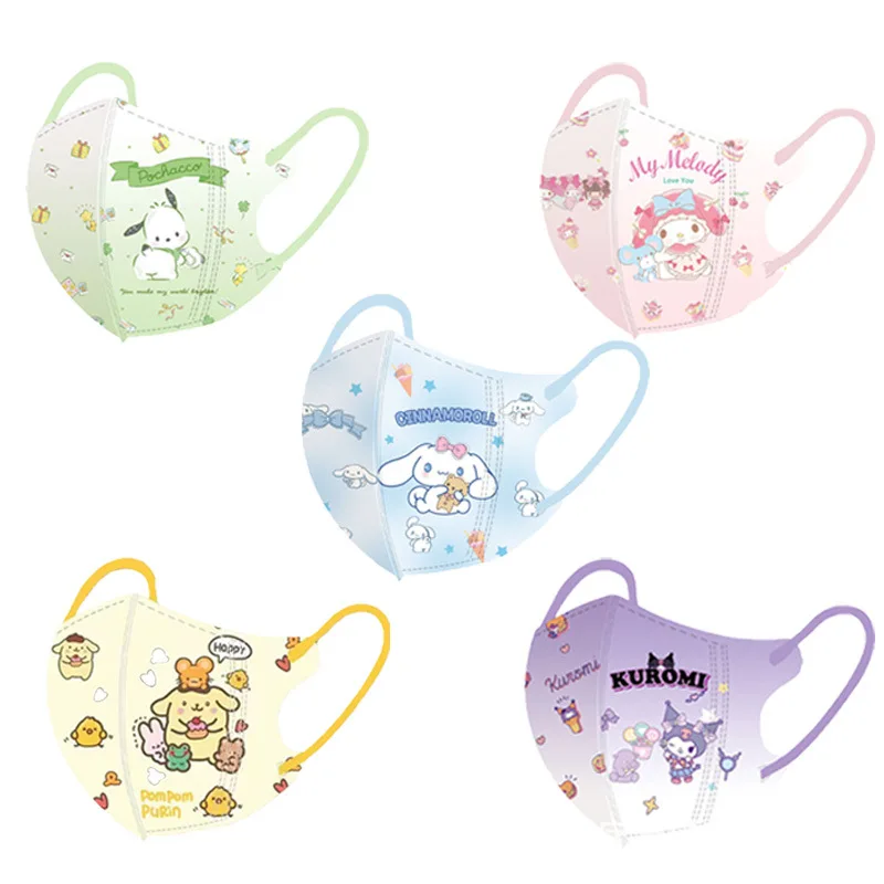 

50pcs wholesale disposable protective masks cartoon printin