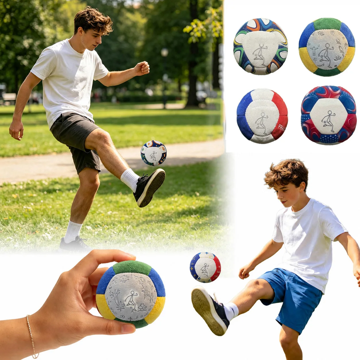 Party Games Kid Friendly - Sacos de Areia Coloridos de Futebol