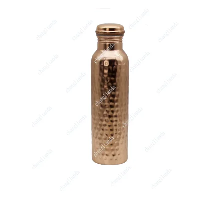 

Pure Copper Handmade Water Bottle Metal Canteen Vessel for Yoga Outdoor Sports