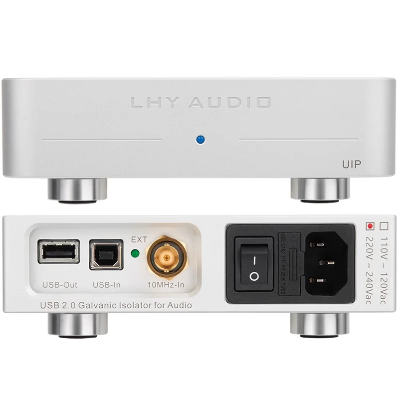 LHY 오디오 PC HIFI 발열 오디오 USB 정화 아이솔레이터, ADuM4165 고속 480M 수정 발진기, OCXO 클럭 입력