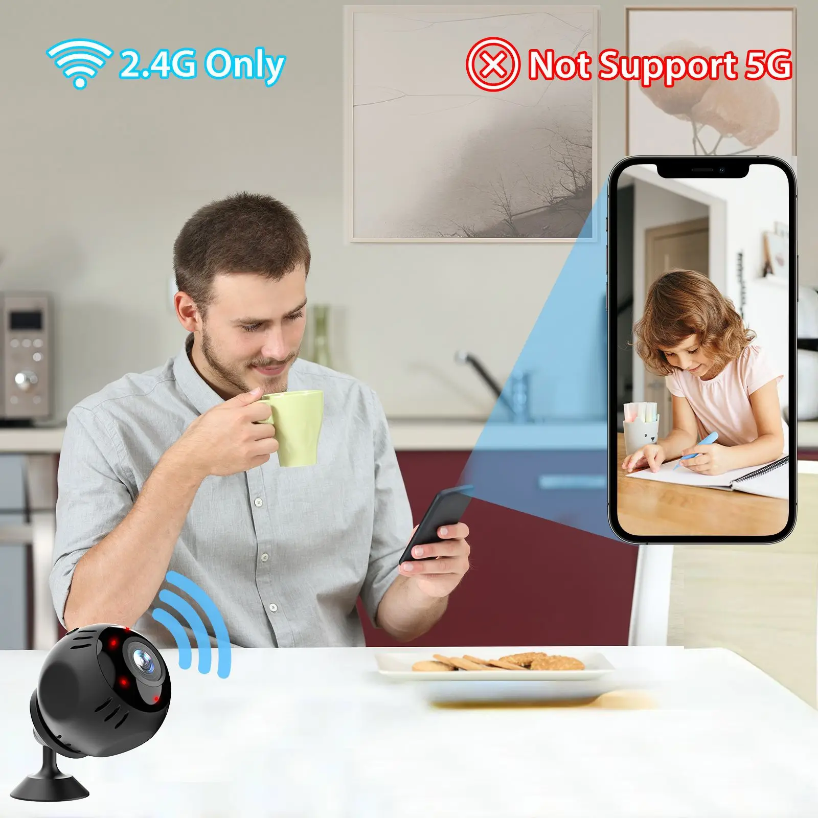 O-Kam APP 2MP 1080P 180Degree Fish Eye Panoramic View VR IP Camera Home Security CCTV Baby Monitor