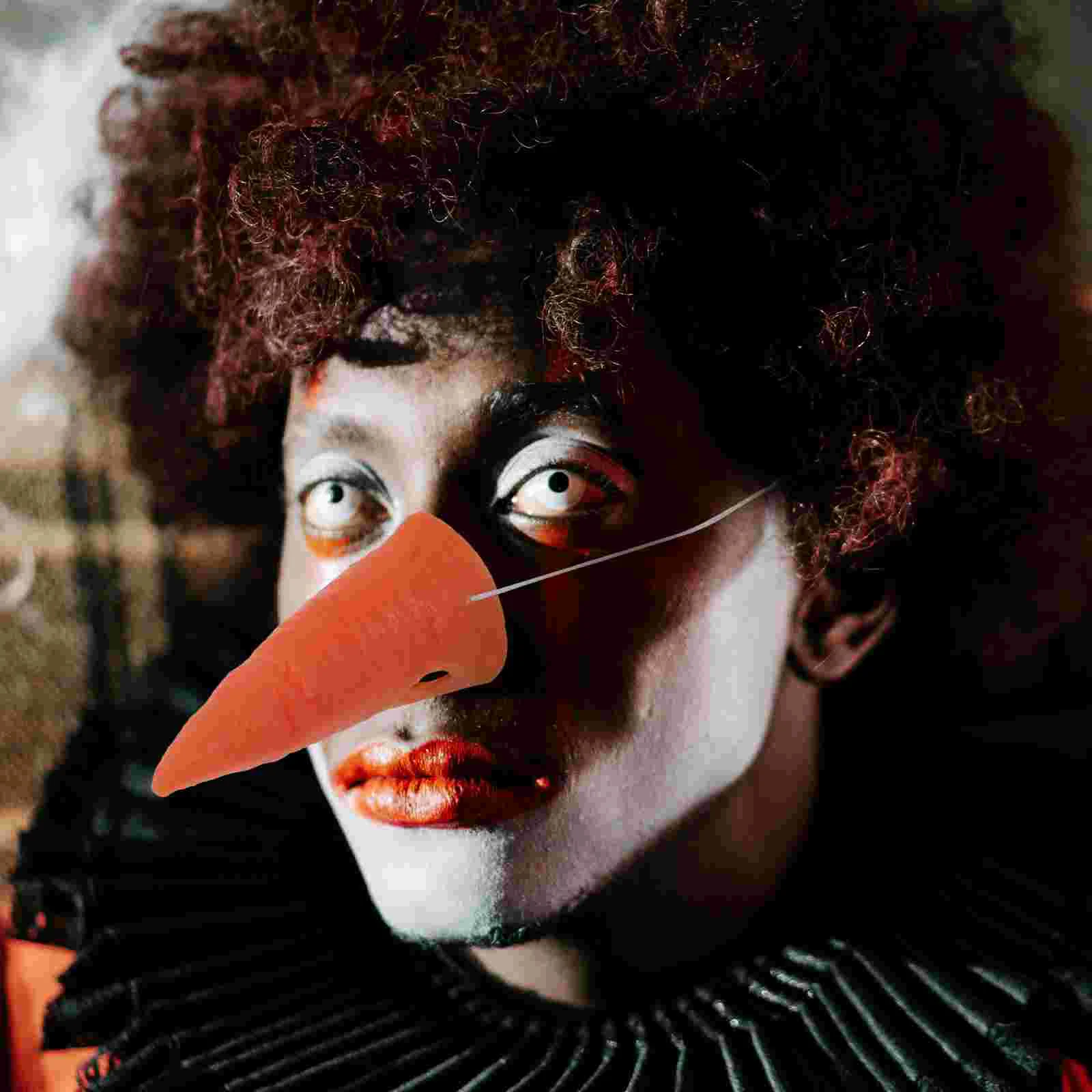 Clown Carota Naso Pupazzo di neve fai da te Puntelli Costume Cosplay Decorativo per artigianato Falso inverno