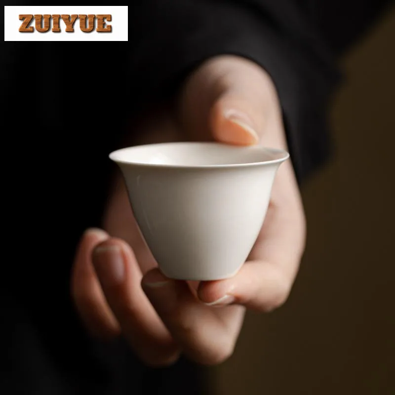 2pc/lot Plant Ash Tea Cup Handmade Ceramic Tea Bowl Japanese Master Teacup Retro Water Jug Personal Cup Cha Cafes Supplies 30ml