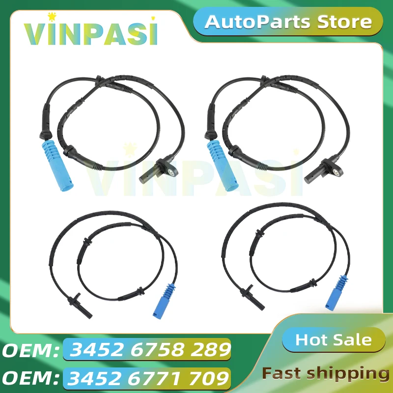 

Front Rear ABS Wheel Speed Sensors Suitable for BMW 7 Series E65 E66 E67 High Quality Speed Sensors 34526758289 34526771709