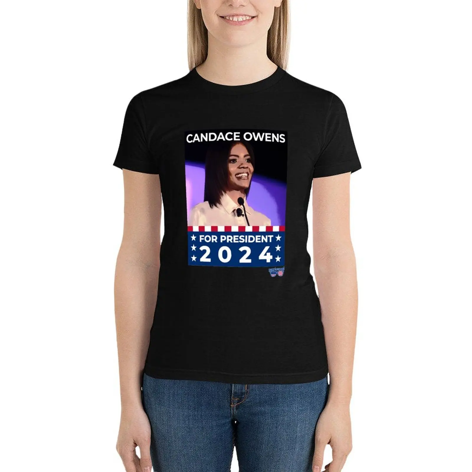 Day Gift Candace Owens For President Christmas Holiday T-Shirt Blouse summer clothes t-shirt dress for Women sexy