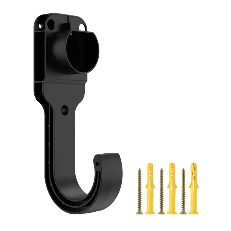 EV Cable Holder-Heavy Duty Wall Mount Bracket With Hook-Type 2 Charging Cable Organizer For Home Garage