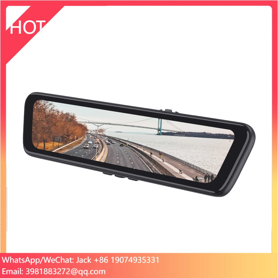 

Новейший регистратор вождения, автомобильный видеорегистратор, зеркало заднего вида, автомобильный рекордер с двумя объективами, 1080P IPS, передняя и задняя камера, регистратор, черная коробка, новинка