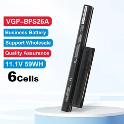 Аккумулятор KingSener для ноутбука Sony Vaio bps26 VGP-BPL26 VGP-BPS26 VGP-BPS26A SVE14A SVE15 SVE17 VPC-CA VPC-CB VPC-EG VPC-EH