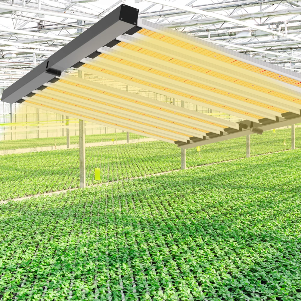 480W Foldable LED Grow Light Bars Full Spectrum Dimmable Growing Lamp for Indoor Plants Hydroponics Systems Greenhouse