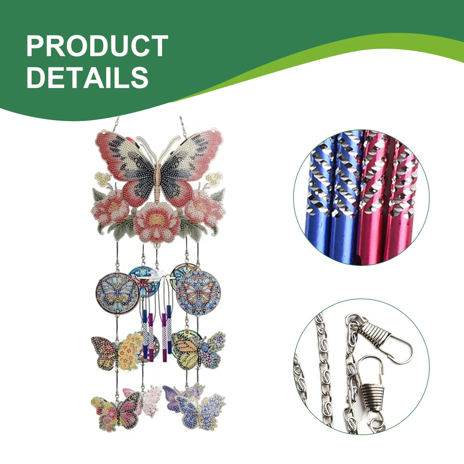 DIY Artistic Dot Painting Set Balconies D Visual Effect Dot Painting Set Keywords DIY Art Painting Wind Chime Set