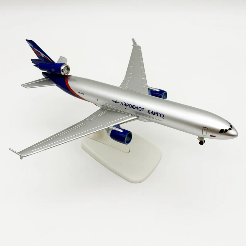 20cm Plane Model Russian MD-11 Alloy Diecast Aircraft With Wheels & Stable Base Miniature Airplanes Gift For Adults Fun Souvenir