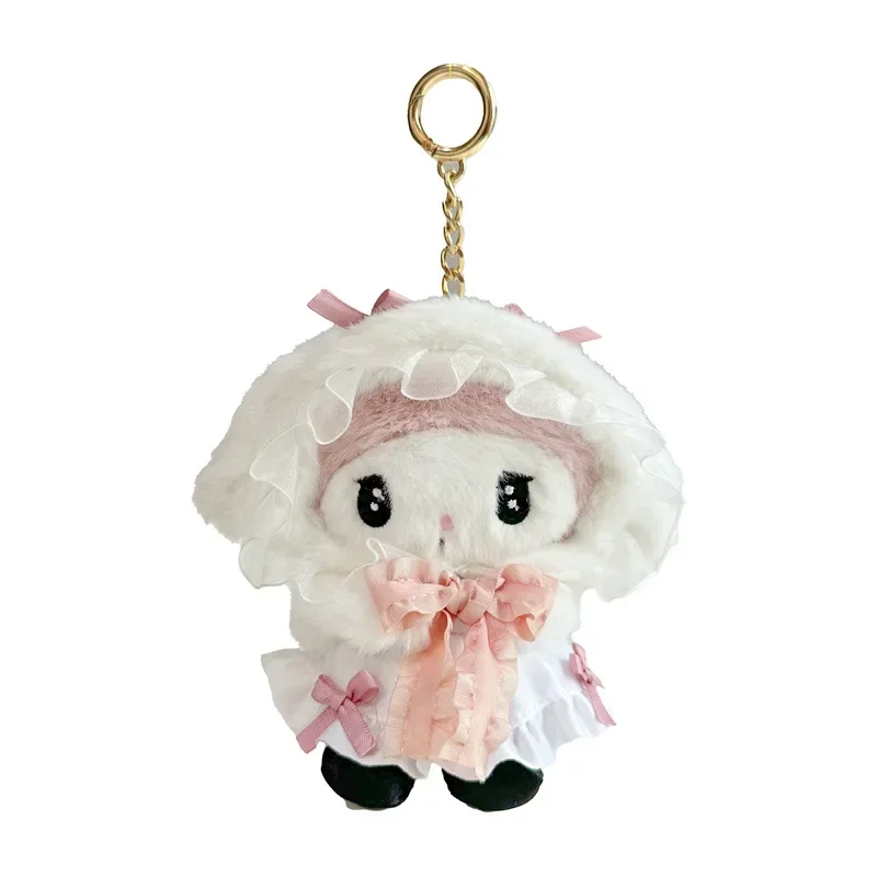 Sanrio lucu Anime Lolita My Melody Kuromi mainan 15cm tas Dekorasi liontin lucu gantungan kunci Festival ulang tahun hadiah anak-anak