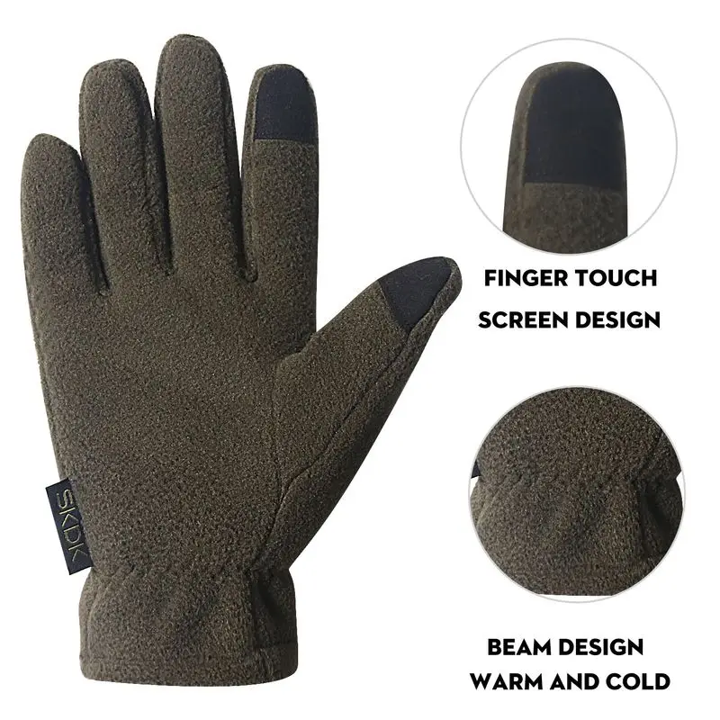 

New Winter Fleece Warm Gloves Are Suitable For Outdoor Cycling Climbing,cold And Breathable Touch Screen Glove Men's And Women