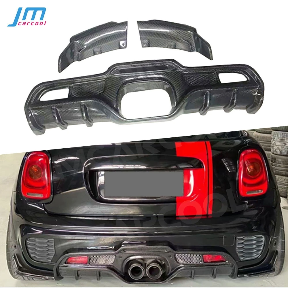 

Carbon Fiber Rear Bumper Lip Diffuser Spoiler Side Splitters Canards Car Body Kits for BMW MINI R56 2006-2015 FRP Accessories