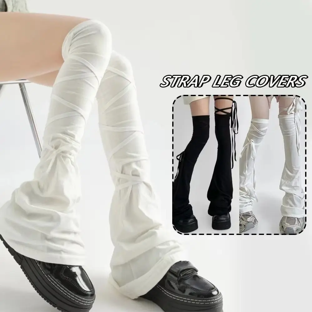 Kawaii Y2K Over Knee High Sock Solid Color Korean-Style Lolita Flared Sock Comfortable Breathable Women's Leg Warmers Daily Wear