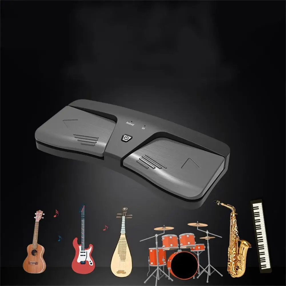 Smart Wireless Bluetooth-compatible Foot Pedal Guitar Sheet Flipping Portable Guitar Page  Turner Musical Instrument Accessories