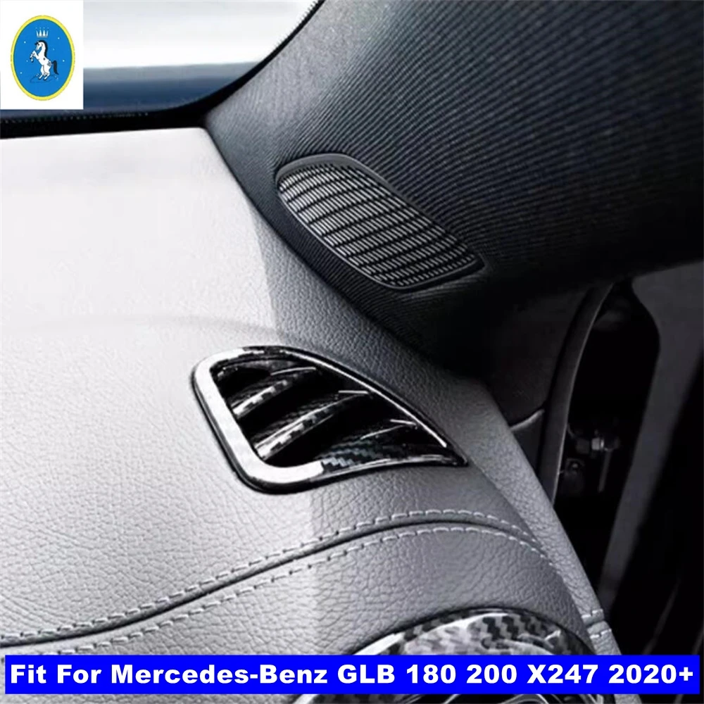 

For Mercedes-Benz GLB 180 200 X247 2020 - 2024 Auto Accessories Console Dashboard Air Conditioning Vent Outlet Cover Trim Carbon