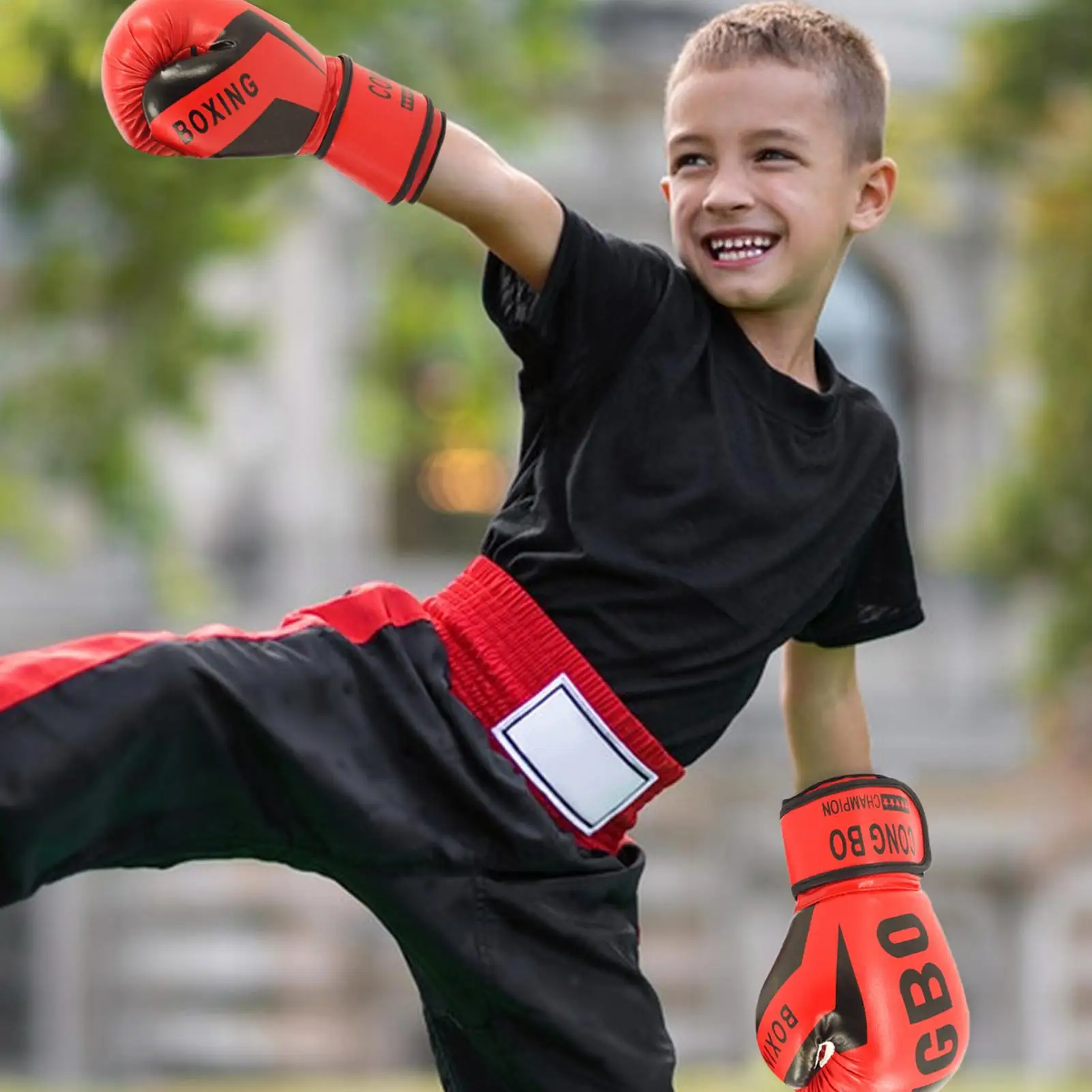 

1 Pair Kids Boxing Gloves Children Punching Training Gloves Workout Fighting Exercise Mitts Wrestling Training Fitness Gloves