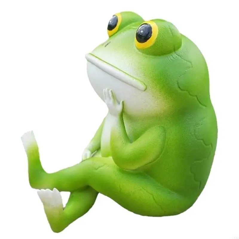 

Frogs Figurines Resin Animal Garden Statues Funny Frogs Sculptures for Home Desk Decoration Funny Frogs Sculpture C5AD